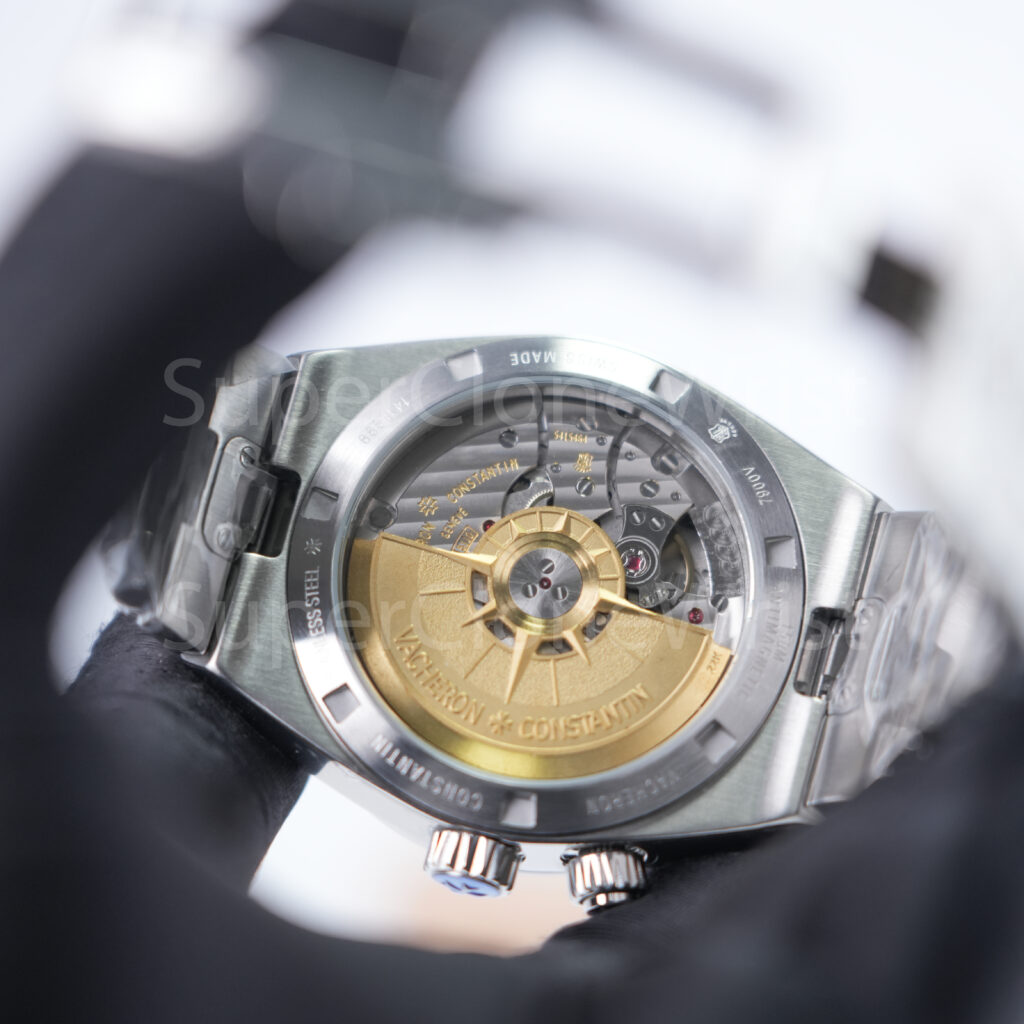 Vacheron Constantin Overseas Dual Time 7900V Steel Silver Dial Steel Bezel Steel Bracelet 41mm Replica Watches - 8