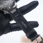 IWC Pilot's Watch Automatic TOP GUN Steel Model Black Dial Black Leather Strap 41mm Replica Watches - 9